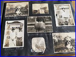 1916-1922 PHOTO ALBUM 215 antique photographs WWI SOLDIERS BASEBALL AUTOMOBILES