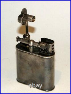 1927 art deco silver-plate dunhill sport windproof petrol lighter original box