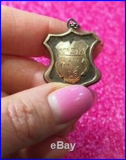1934 Judaica Lithuanian Sports Club Makabi Kaunas Jewish GOLD/SILVER pin badge