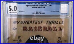 1957 Mickey Mantle My Greatest Thrills In Baseball CGC 5.0 Pop 1 Only 6 Higher