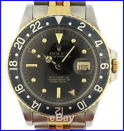 1983 Vintage Rolex GMT-Master 16753 Watch Nipple Dial Super FULL SET COLLECTIBLE