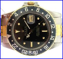 1983 Vintage Rolex GMT-Master 16753 Watch Nipple Dial Super FULL SET COLLECTIBLE