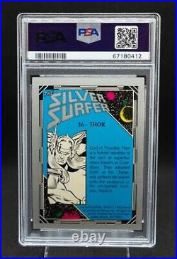1992 Marvel Comic Images Silver Surfer Thor #36 Holo Prism PSA 10