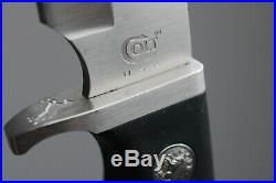 1994 United Cutlery COLT Hunter Sporting Knife, Belt Buckle & Shadow Box Display