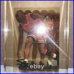 1995-fleer Metal Michael Jordan Bulls Slick Silver #3 Hof