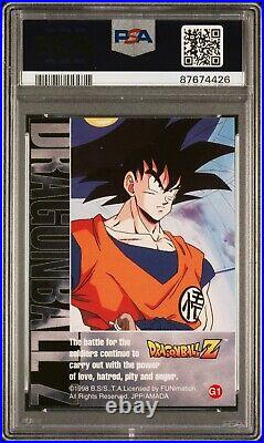 1998 Dragon Ball Z DBZ Artbox Series 2 #G1 Goku Silver Prism Set PSA 10