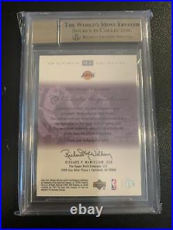 2000 Ultimate Collection Kobe Bryant Signatures Silver /75 BGS 9.5 AUTO 10