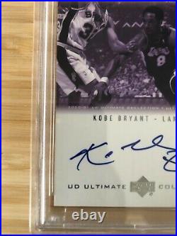 2000 Ultimate Collection Kobe Bryant Signatures Silver /75 PSA 10 Auto