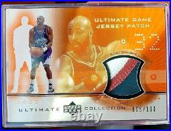 2001-02 Upper Deck Ultimate Collection Game Jersey /100 KARL MALONE JERSEY PATCH