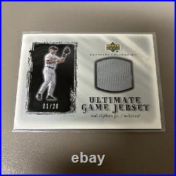 2001 Ultimate Collection Game Jersey Silver #UCR Cal Ripken 1/20 RARE
