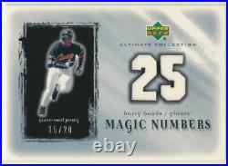 2001 Ultimate Collection Magic Number Game Jersey Silver #BB Barry Bonds E10098