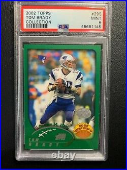 2002 Topps Weekly Wrap Up Collection Tom Brady PSA 9 #295 silver foil Pop 1
