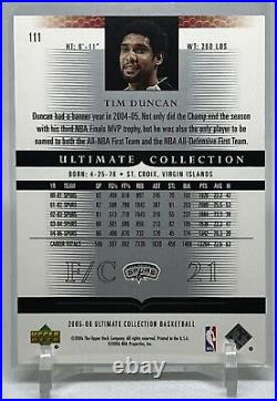 2005-06 Ultimate Collection Silver Tim Duncan 24/25 Rare Find