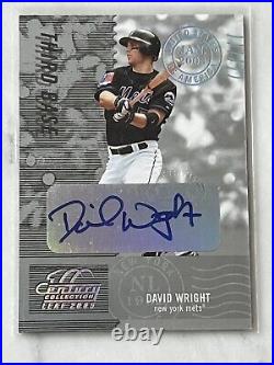 2005 Leaf Century Collection Post Marks Silver Signatures /25 David Wright Auto