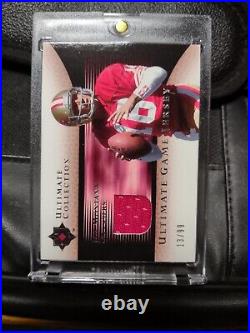 2005 UD Ultimate Collection Joe Montana /99 Game Used Jersey Patch 49ers