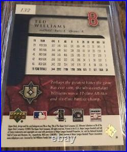 2005 Ultimate Collection Ted Williams Silver 15/25 Red Sox HOF 1/1 BGS 9.5