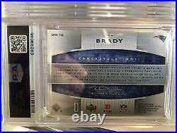 2007 Ultimate Collection Tom Brady Dual Game Worn Jersey /125 PSA 9 Mint GOAT