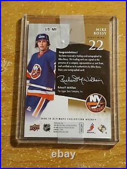 2009-10 Ultimate Collection Signature Mike Bossy #US-MI Auto HOF Very Rare
