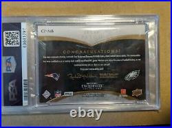 2009 UD Exquisite Collection Tom Brady Donovan McNabb Combo Patch #/50