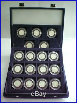 2012 London Olympic Silver Sports Collection 50p Coin Set 29 Coins with COA's