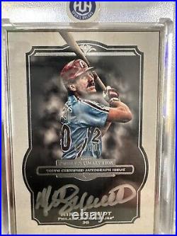 2013 Topps Mike Schmidt Museum Collection Silver Framed Auto #d /10 Rare