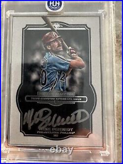2013 Topps Mike Schmidt Museum Collection Silver Framed Auto #d /10 Rare