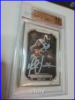 2013 Topps Museum Collection Marshall Faulk Silver Framed 14/20 BGS 9.5
