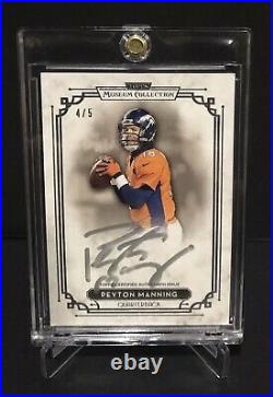 2013 Topps Museum Collection Peyton Manning Signature Silver Ink Autograph 4/5