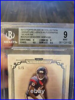 2013 Topps Museum Collection RC DeAndre Hopkins Rookie AUTO SILVER /5 SSP