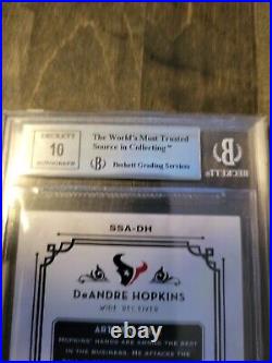 2013 Topps Museum Collection RC DeAndre Hopkins Rookie AUTO SILVER /5 SSP