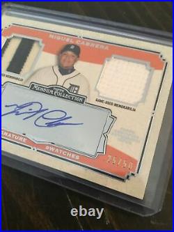 2013 Topps Museum Collection Triple Crown Miguel Cabrera SICK AUTO Swatch