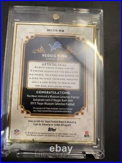 2013 Topps Reggie Bush Framed Autographs Silver #10/10 Lions Make A Offer