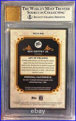 2014 Topps Museum Collection Ken Griffey silver auto #10/10 Beckett 8 graded