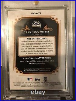 2014 Topps Museum Collection Troy Tulowitzki Silver Frame AUTO 01/10 First One
