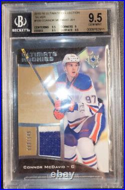 2015-16 Connor Mcdavid Ultimate Collection Silver /149 BGS 9.5 GEM MINT (POP=4)
