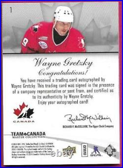 2015-16 UD Team Canada Master Collection WAYNE GRETZKY #1 Autograph 11/25
