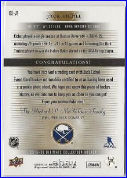 2015-16 Ultimate Collection'05-06 Ultimate Rookies Silver JSY Jack Eichel /125