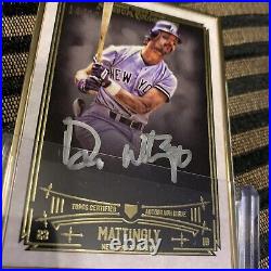 2015 Topps Museum Collection Don Mattingly Yankees Gold Frame #/15 Auto MC-DMT