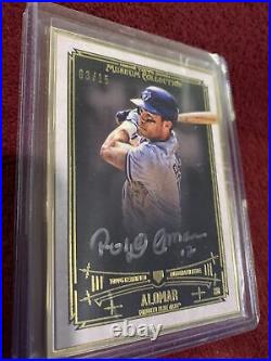 2015 Topps Museum Collection ROBERTO ALOMAR Framed Silver Ink Auto /15 Case Hit