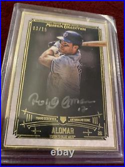 2015 Topps Museum Collection ROBERTO ALOMAR Framed Silver Ink Auto /15 Case Hit