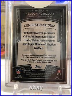 2015 Topps Museum Collection Silver Framed? Nelson Aguilar? Eagles 07/15