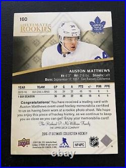 2016-17 Ultimate Collection AUSTON MATTHEWS Rookie Silver Jersey /249 RC