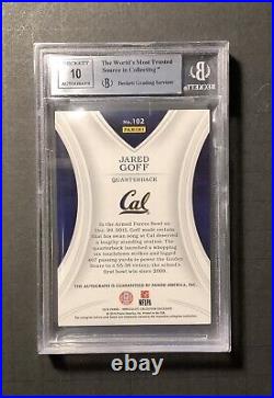 2016 Jared Goff JERSEY # 16/99 Immaculate Auto RC Autograph Rookie SP BGS 9 / 10