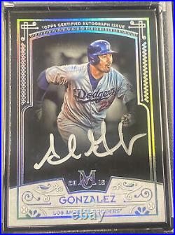 2016 Topps Museum Collection Adrian Gonzalez Silver Framed Ink Auto 3/5 SSP