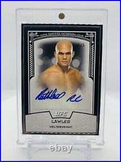 2016 Topps Museum Collection UFC 1st Framed Auto ROBBIE LAWLER SILVER SP /5 RARE