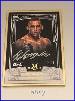 2016 Topps UFC Museum Collection Fabricio Werdum Framed Auto Silver On Card /15