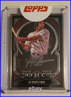2017 Topps Museum Collection Andrew Benintendi Silver Frame Autograph Auto /15