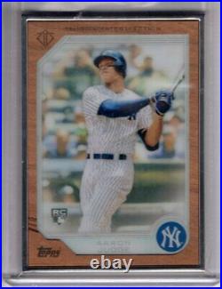 2017 Topps Transcendent Collection Icons AARON JUDGE Silver Framed 31/87 Rookie