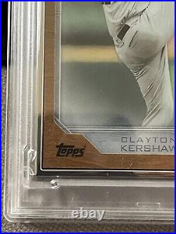 2017 Topps Transcendent Collection Icons CLAYTON KERSHAW Silver Framed PSA 9