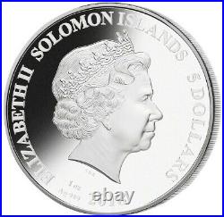2018 1 Oz Silver $5 Solomon Islands SIDNEY MAURER Leyends Of Sports Coin